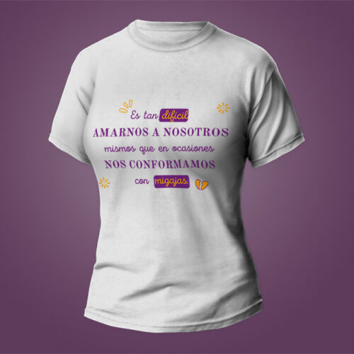 Inicio 16 Tienda Oscar Onofre Playera blanca mujer frase dificil amarnos tienda oscar onofre 1